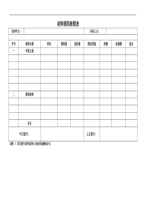 材料领用核销表-模板