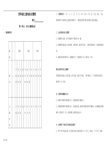 西师版四年级(上册)数学知识点整理