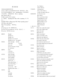 中考英语补全对话常用句型全归纳-并附真题及答案