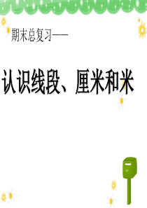 2016苏教版数学二上期末复习3线段、厘米和米