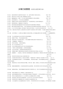 职业技能实训(一)—《乡镇行政管理》实训练习及答案