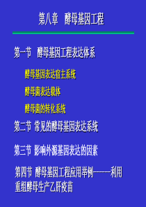 第8酵母基因工程基因工程原理与技术刘志国课件.