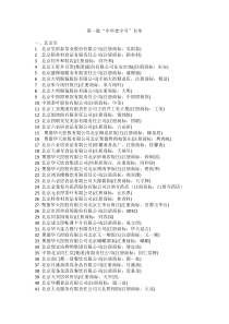 第一批第二批中华老字号名单