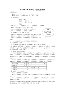 第一章物质结构元素周期表知识点总结