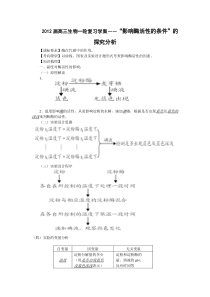 自编一轮复习影响酶活性的条件