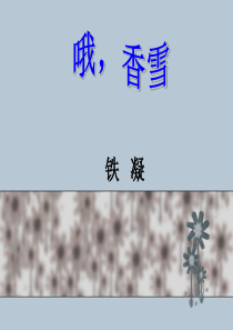 哦香雪.新ppt