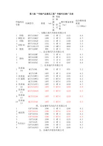 节能产品惠民工程第8批轻型汽油车