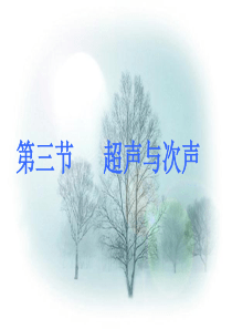 第三节超声与次声.