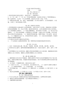 苏教版六年级科学下册复习知识要点