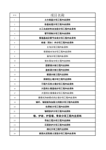 路桥分项工程内业资料整理提纲(审核后)