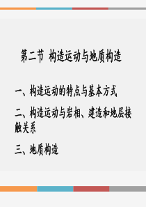 第二章地壳第二节构造运动与地质构造.