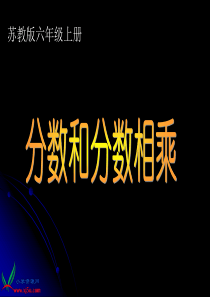 苏教版数学六年级上册《分数乘分数》课件之一