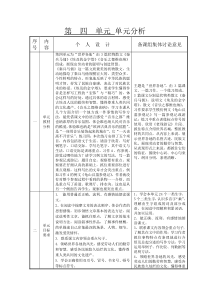 苏教版第十册语文第四单元备课