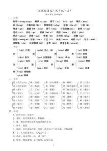 苏教版语文九年级上字词汇总156