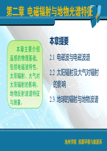 第二章电磁波谱与地物波谱特征.