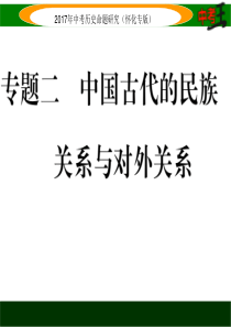 2107届中考历史热点专题：中国古代的民族关系与对外关系高品质版