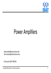 power-amplifiers运算放大器习题讲解