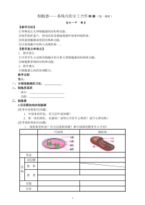 细胞器学案