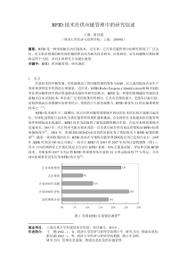 RFID技术在供应链管理中的研究综述