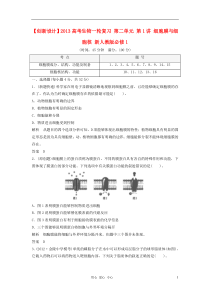 细胞膜与细胞核新人教版必修1