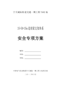 连续梁贝雷支架施工方案