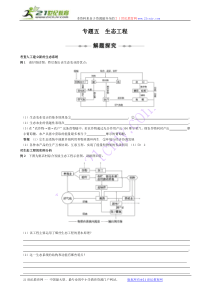 选修③ 专题五 生态工程