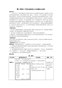 绿色植物参与生物圈的水循环教案