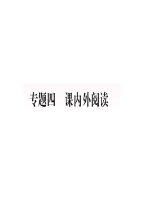 人教部编版六年级语文上册习题课件期末复习专题课内外阅读(12张)