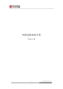 网络故障案例手册Ver10