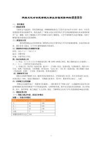 网络文化对大学生价值观的影响调查报告