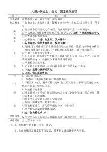 外伤止血、包扎、固定操作流程