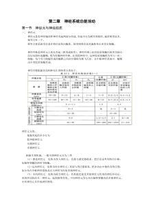 神经系统功能活动