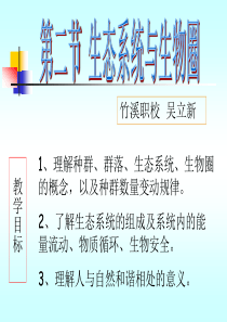 种群生物群落生态系统和生物圈.