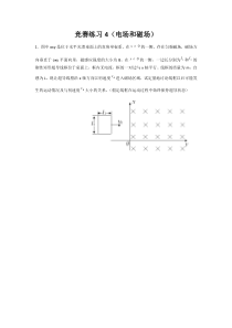 竞赛练习(4电场和磁场)