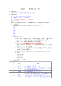 第12章传输层协议与应用