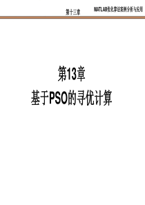 第13章基于PSO的寻优计算