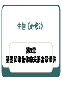 第2章基因和染色体的关系全章课件