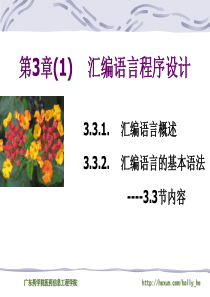 第3章汇编语言语法基础