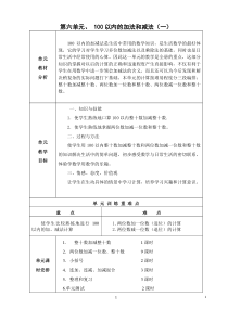 第六单元100以内的加法和减法