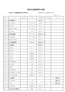 一般建筑工程项目资金月使用计划表