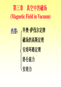 电磁学—磁场.