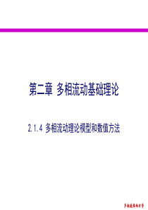 多相流动理论模型和数值方法