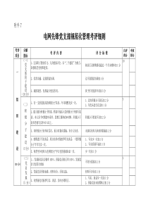 电网先锋党支部规范化管理考评细则