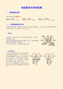 电阻的识别和检测