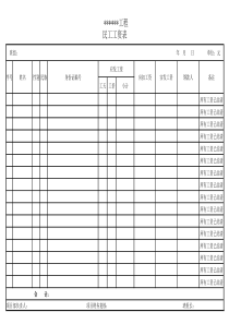 民工工资表-范本