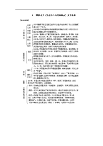 第四单元政权分立与民族融合复习教案(岳麓版七上)