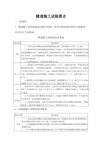 隧道施工有关试验方面的要求 中心试验室提供