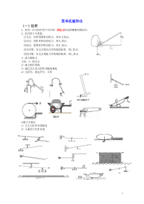 简单机械和功知识点归纳