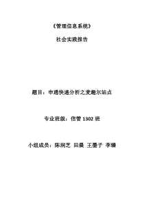 管理信息系统实践报告