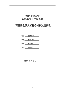 石墨烯及其纳米复合材料发展